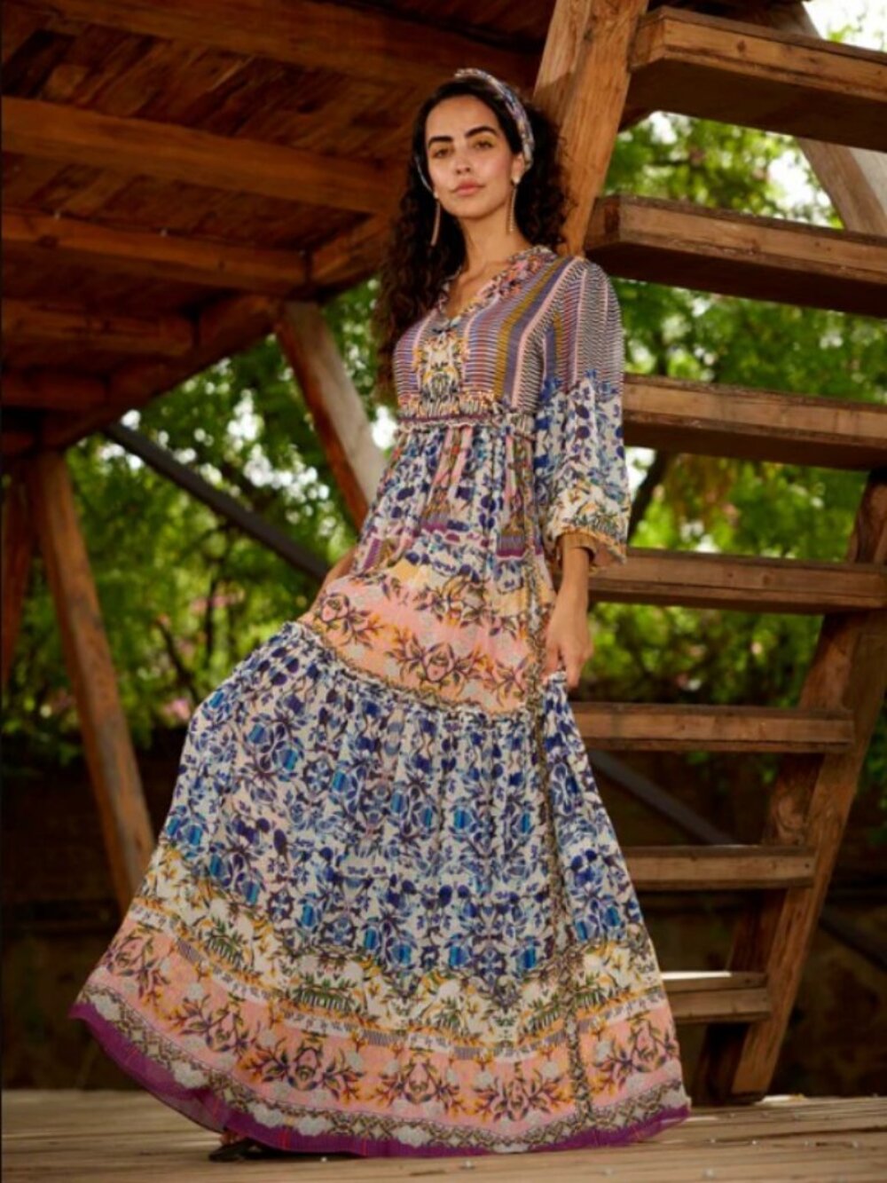 NWT Anthropologie Bhanuni by Jyoti Anastasia Maxi Dress 18W - Picture 5 of 16